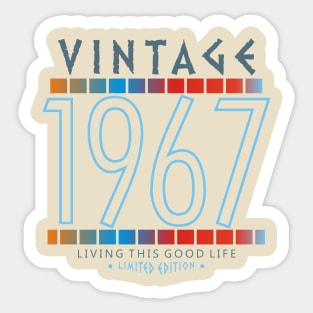 53rd Birthday T-Shirt - Vintage 1967 Sticker